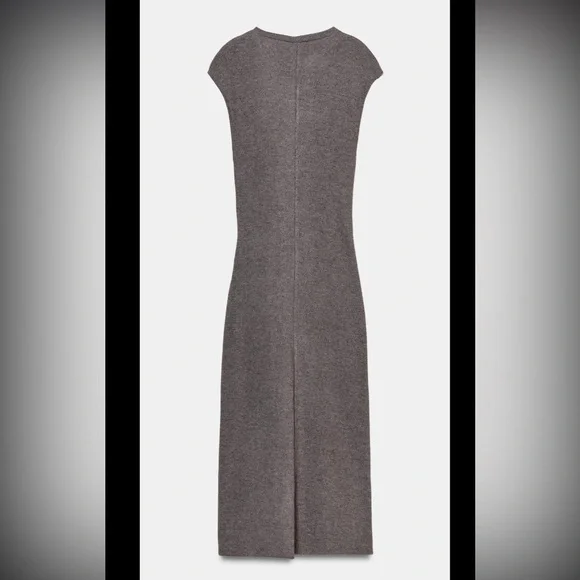 NWT Zara Soft Knotted Dress - Picture 8 of 13